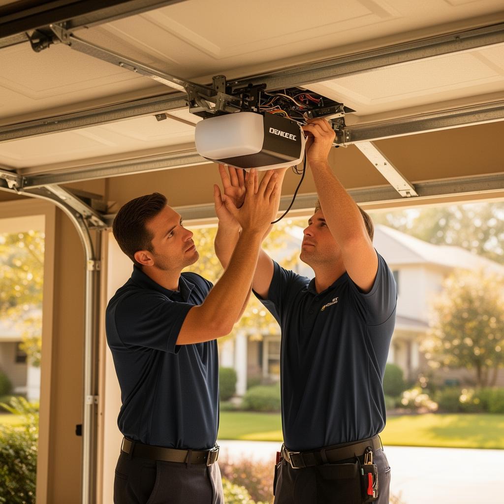 Polkton Garage Doors professional installation team at work